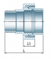 Preview: Verschraubung Typ 341, A/I, konisch dichtend, 1/4"